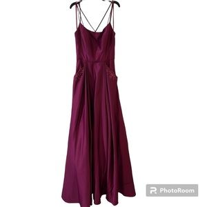 Magenta Princess Ballgown Prom Dress